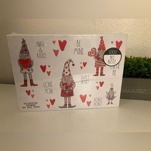 "Valentine Gnomes" 1000 Piece Puzzle ~ Designed by Rae Dunn ~ New /Sealed